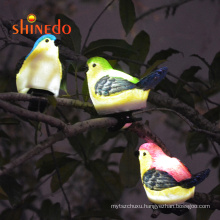 2021 Artificial Animal LED Lamp Colorful Outdoor Decoration Solar Resin Bird Tree Lights